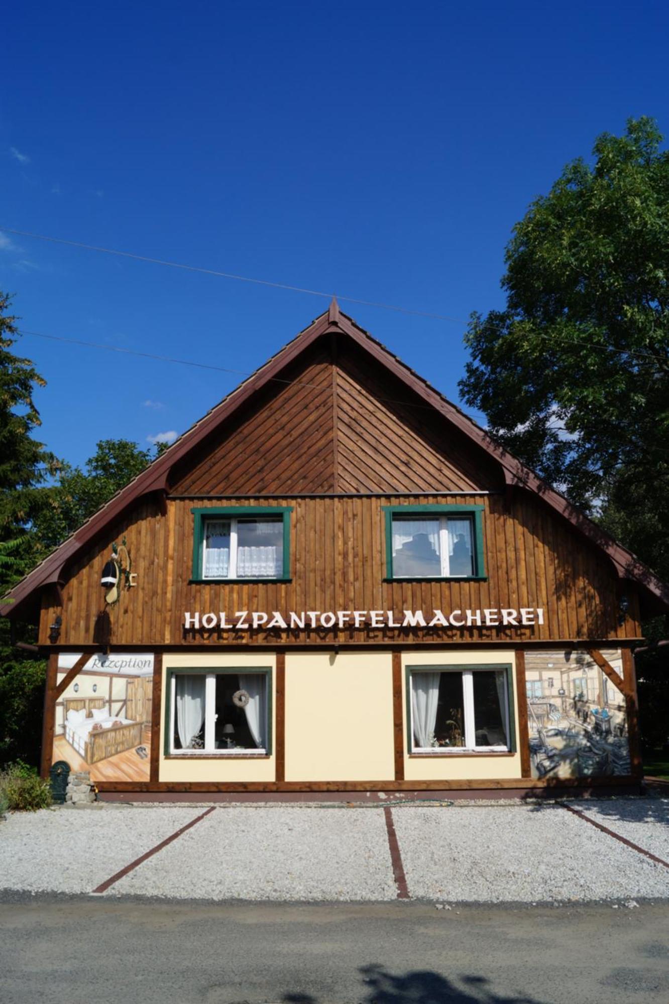 Pension Zum Holzpantoffelmacher Burg im Spreewald Eksteriør billede